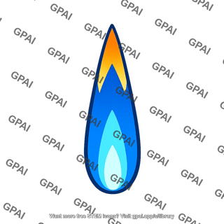 Natural gas flame
