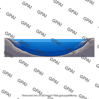 Ocean basin cross section