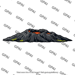 Volcano with lava