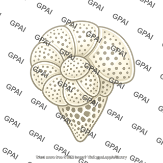 Microscopic marine shell