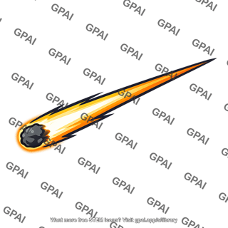 Shooting star meteor