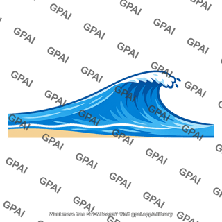 Shoaling wave