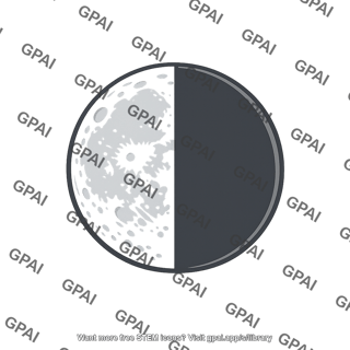 Third quarter moon