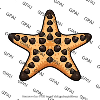 Chocolate chip sea star