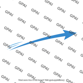 Prevailing westerly arrow