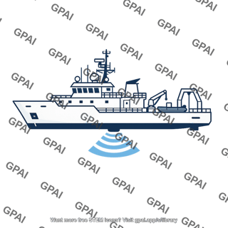 Echo sounding ship