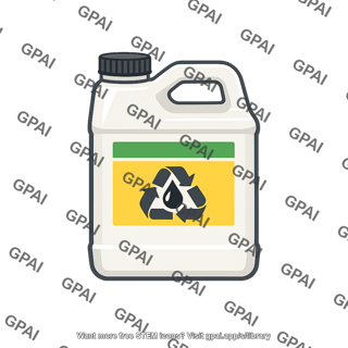 Used motor oil container