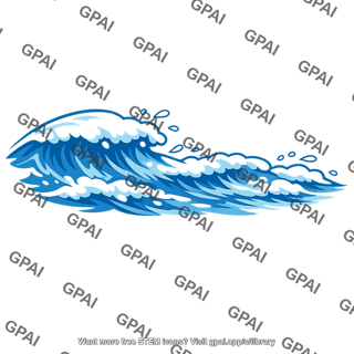 Crashing ocean wave