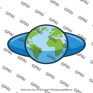 Tidal bulge on globe