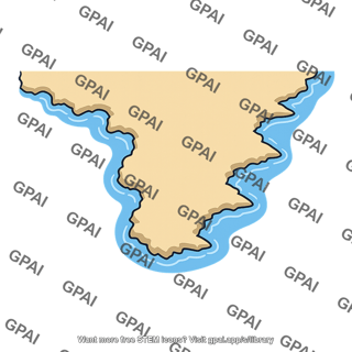 Irregular shoreline