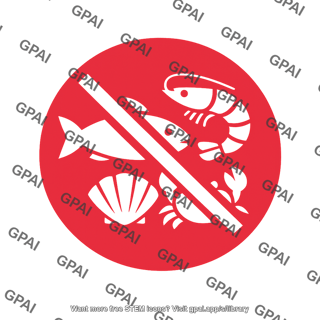 Seafood avoidance sign