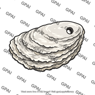 Oyster shell pierced