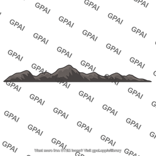 Deep ocean floor silhouette