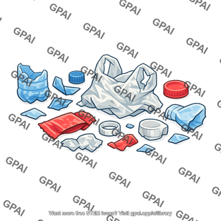 Plastic debris