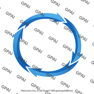 Circular arrow flow