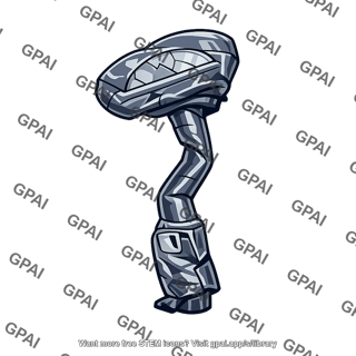 Parking meter flattened