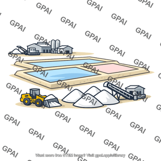 Salt mining operation