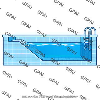 Swimming pool deep end
