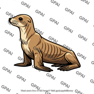 Sea lion starved