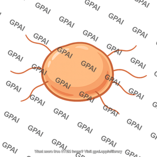 Archaea single cell with appendages