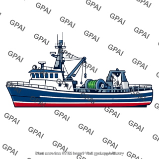 Fishing vessel decked