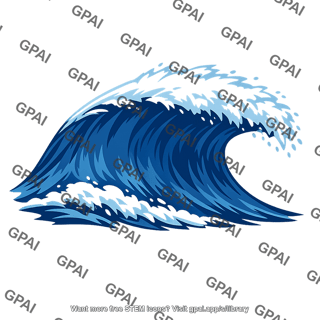 Violent storm wave