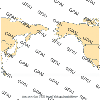 North pacific ocean map
