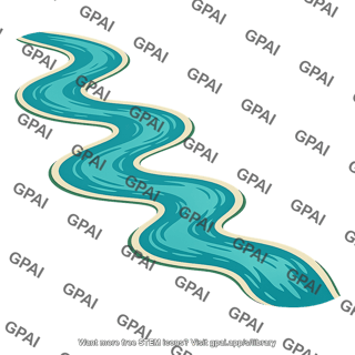 Meandering river