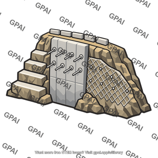 Stabilized cliff