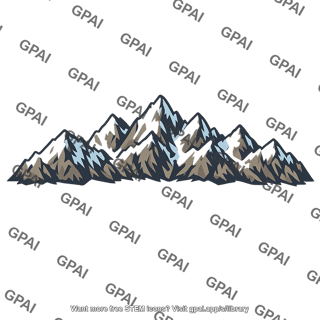Snowy mountain range