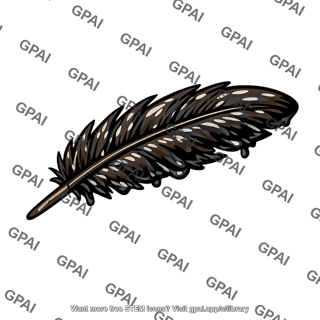 Feather oil coated