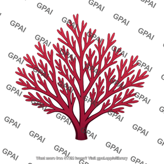 Red alga branching