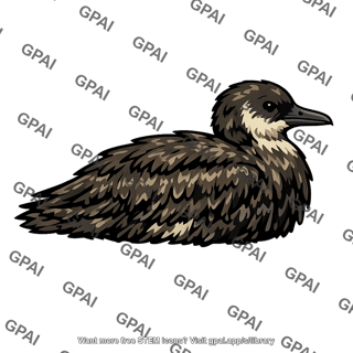 Seabird oil coated