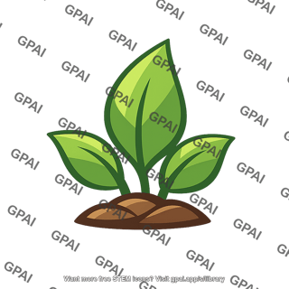 Biosphere leaf symbol