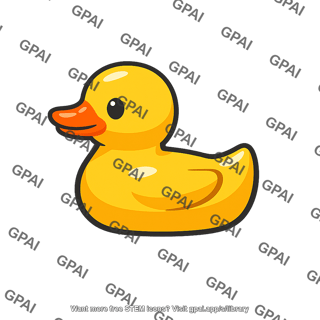 Plastic bathtub toy duck