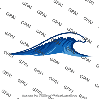 Curling ocean wave