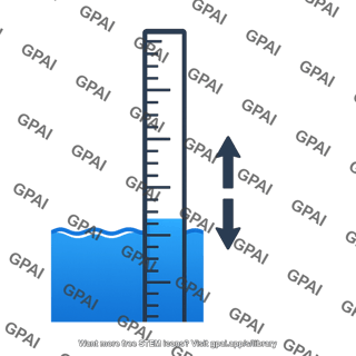 Tide vertical scale indicator