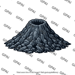 Rocky volcano