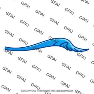 Stylized wave crest