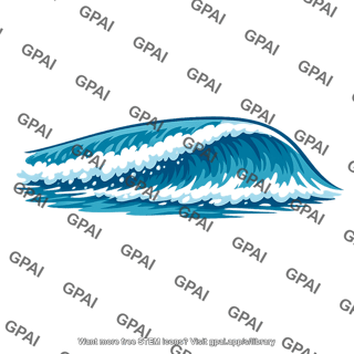 Breaking ocean wave