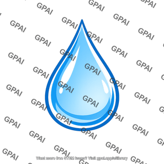 Liquid water droplet