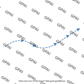 Curved dashed arrow path