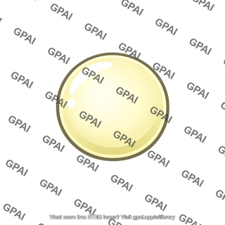 Glossy yellow sphere