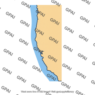 West coast of a continent