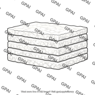 Salt deposit layered bed