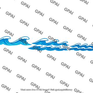 Stylized ocean waves