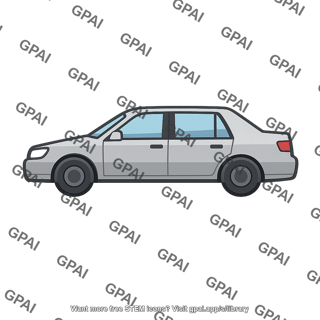 Silver sedan