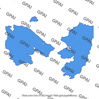 Abstract blue map shapes