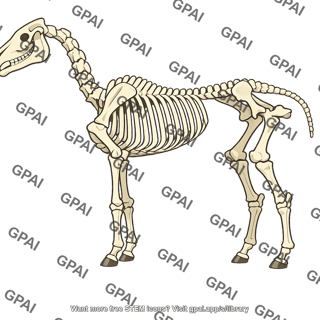 Horse skeleton
