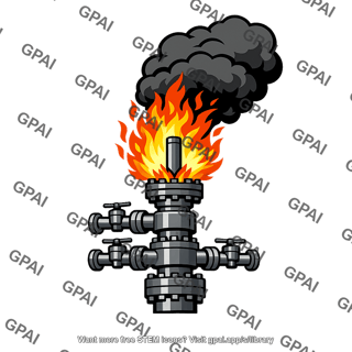 Oil well fire